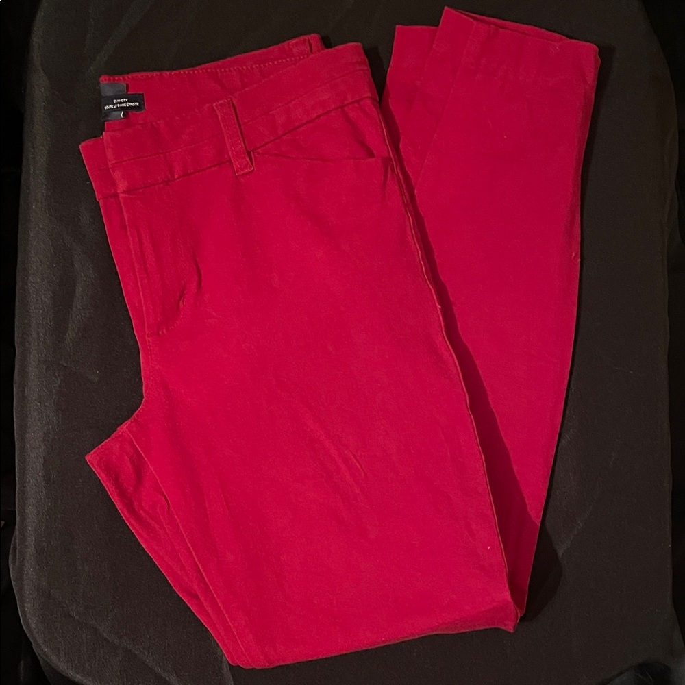 GAP Vibrant Geisha Red Skinny Pants